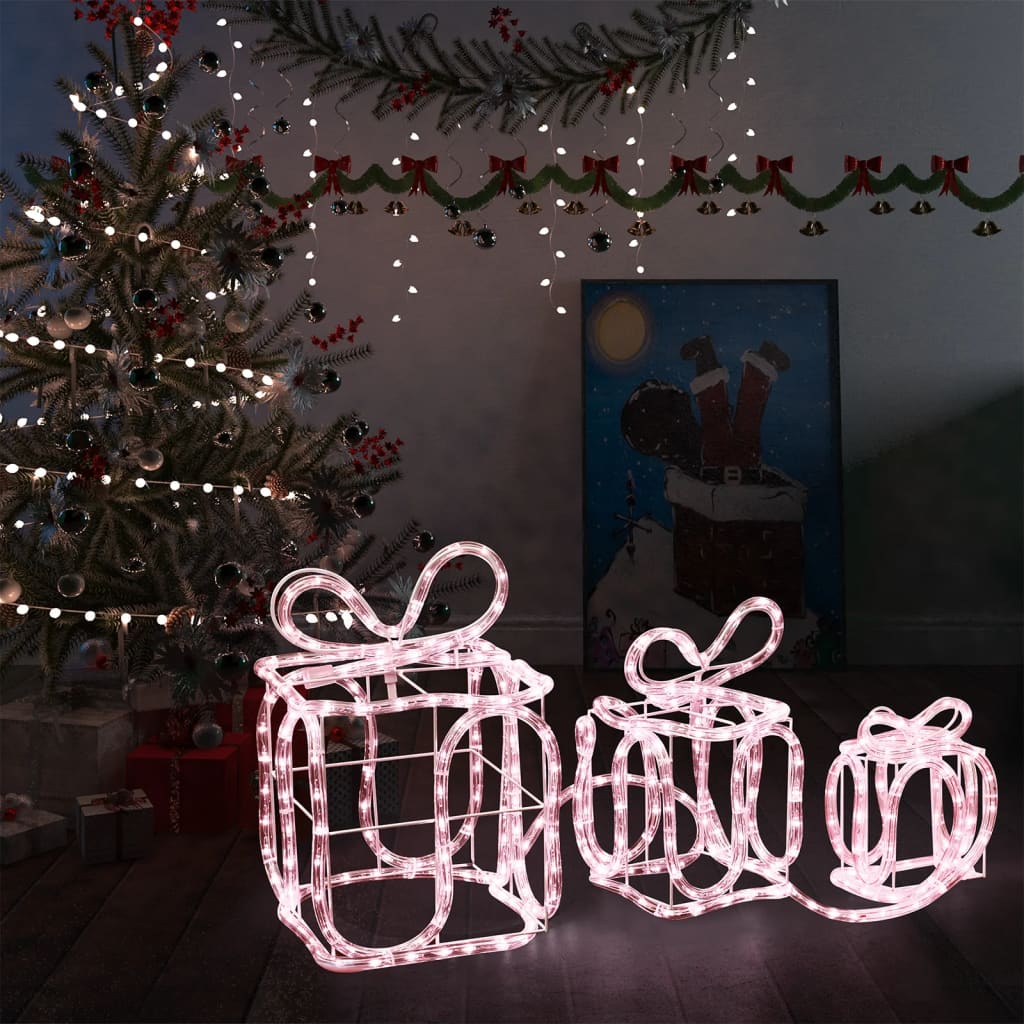 vidaXL Kerstverlichting voor binnen en buiten cadeaudozen 180 LED's