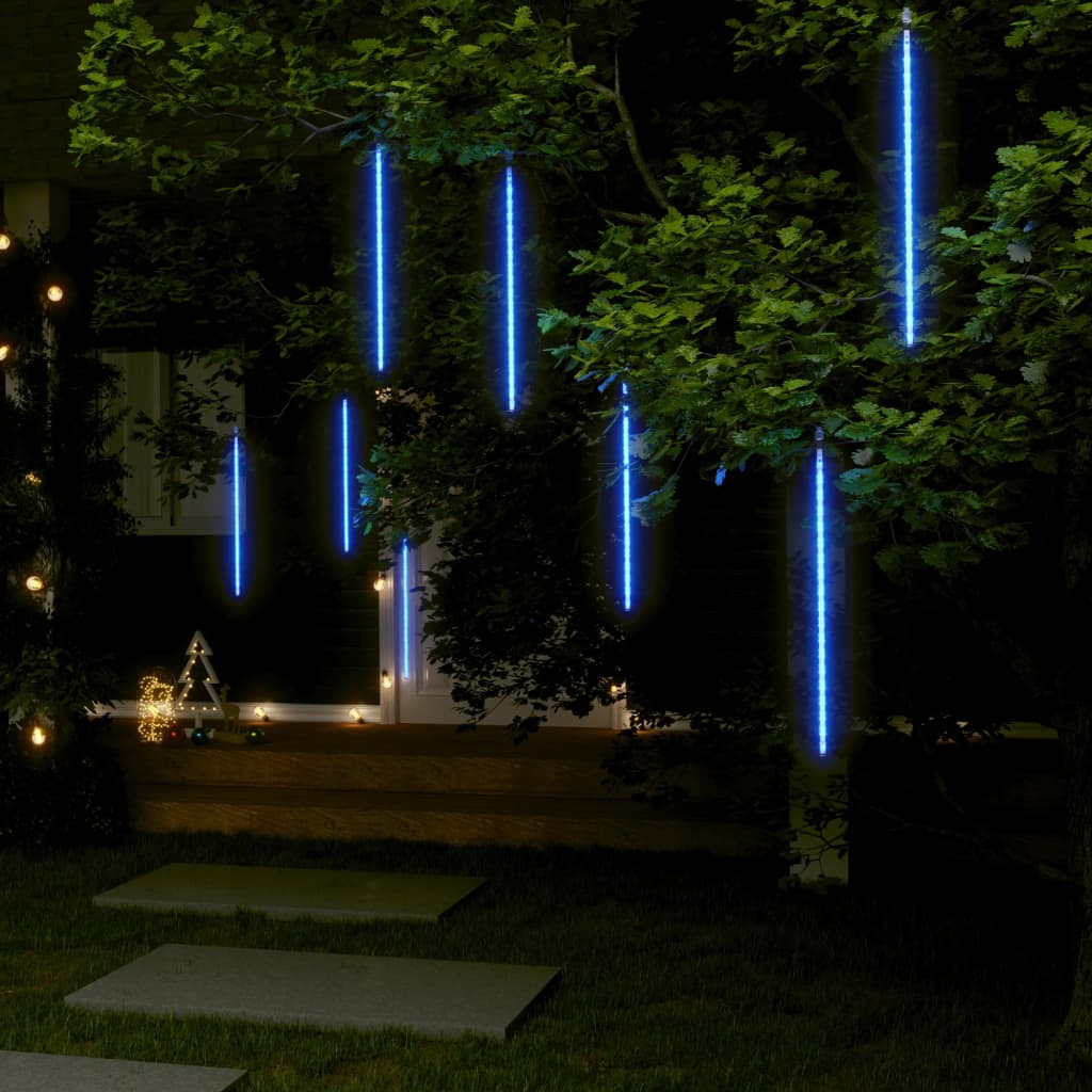 vidaXL Meteoorlichten 8 st 288 LED's binnen/buiten 50 cm blauw