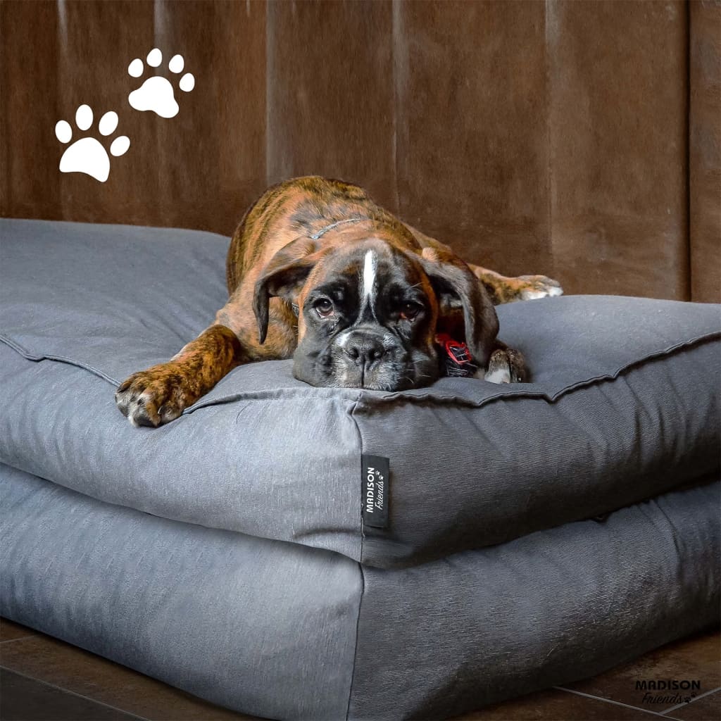 Madison Hondenkussen Panama 100x70x15 cm grijs