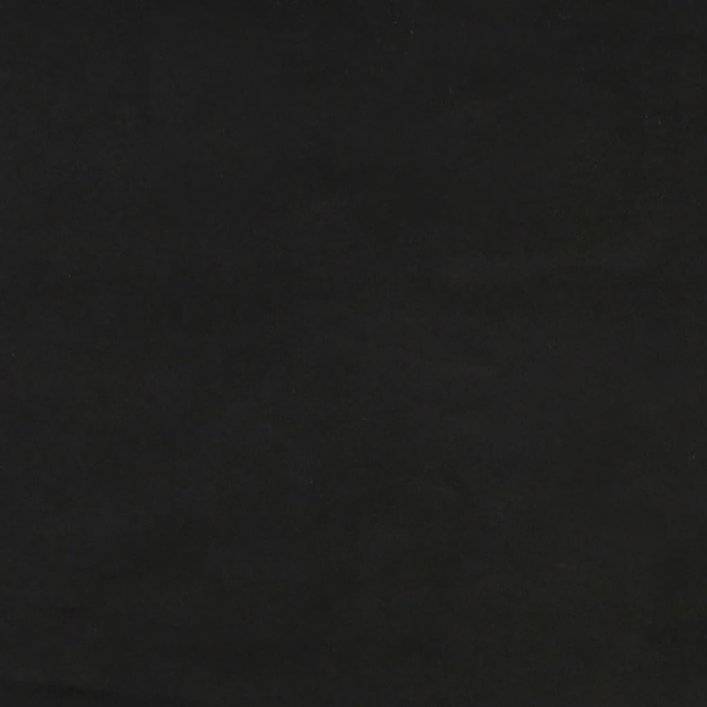 vidaXL Bedframe fluweel zwart 90x200 cm