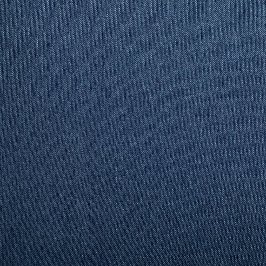 vidaXL Eetkamerstoelen 2 st stof blauw