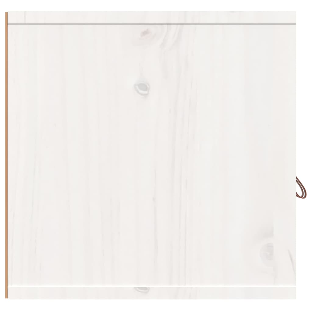 vidaXL Wandkasten 2 st 60x30x30 cm massief grenenhout wit
