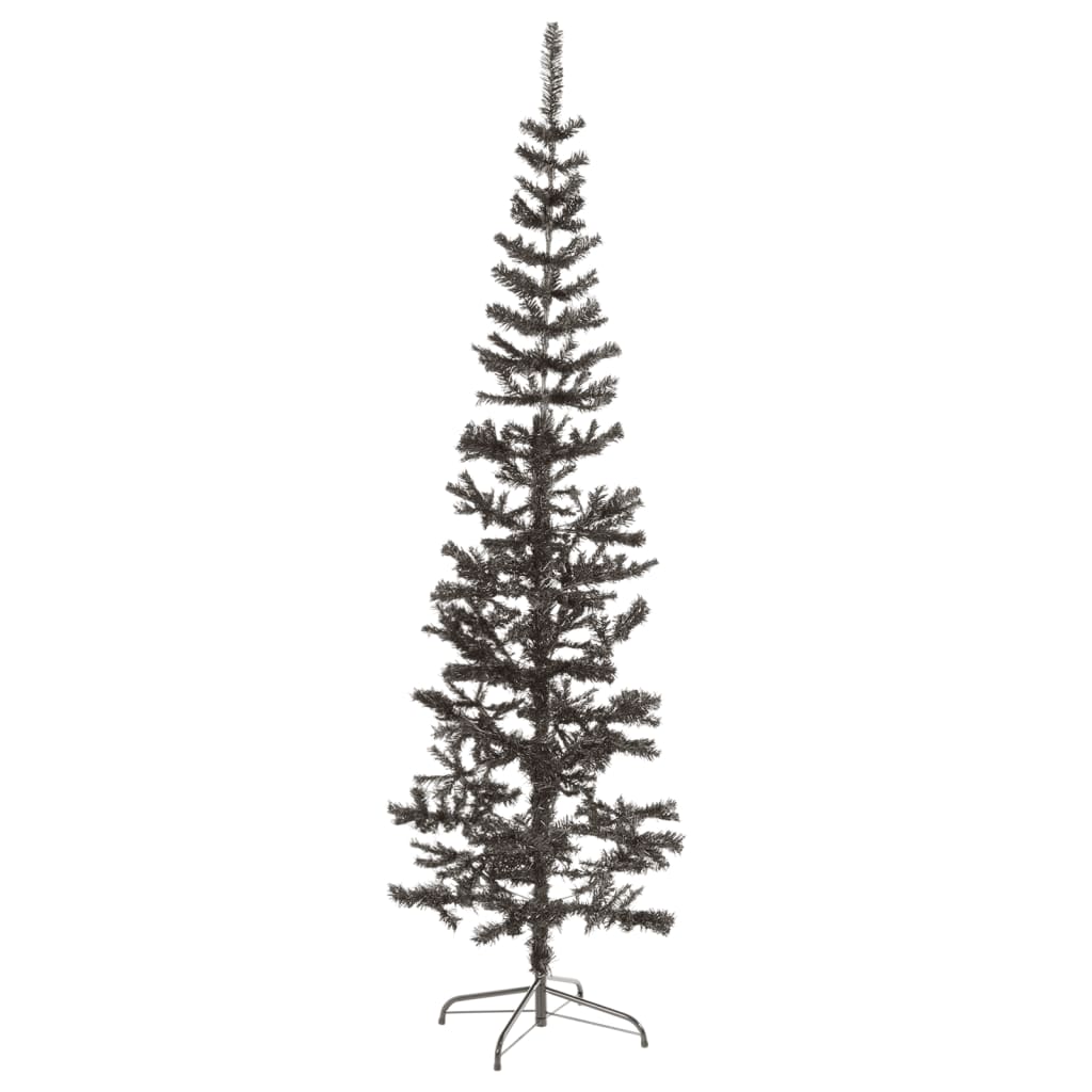 vidaXL Kerstboom smal 210 cm zwart