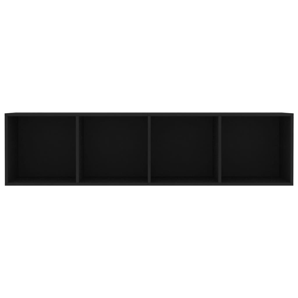 vidaXL Boekenkast/tv-meubel 143x30x36 cm zwart