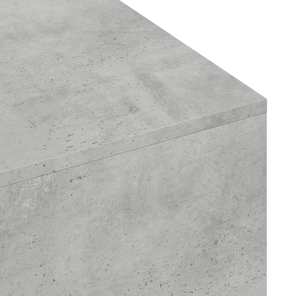 vidaXL Salontafel 100x49,5x31 cm bewerkt hout betongrijs