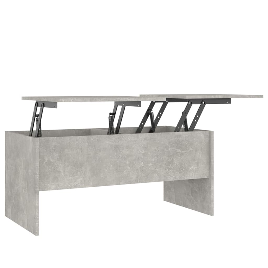 vidaXL Salontafel 102x50,5x46,5 bewerkt hout betongrijs