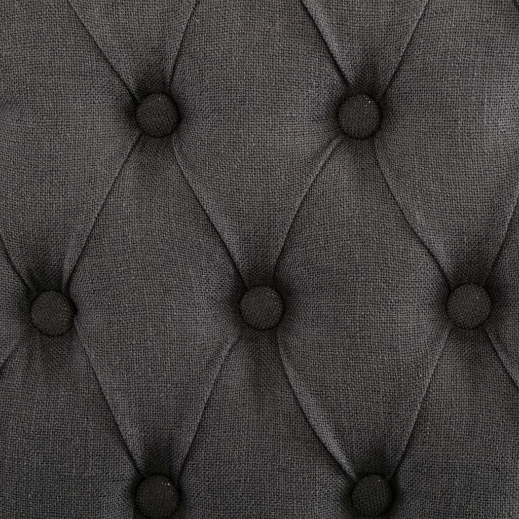vidaXL Eetkamerstoelen 2 st linnen-look stof grijs