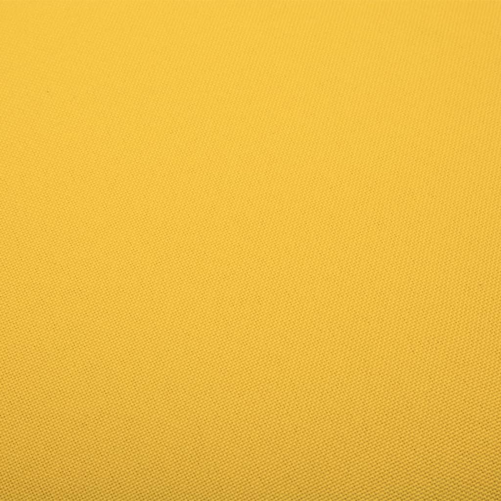 vidaXL Eetkamerstoelen draaibaar 4 st stof geel