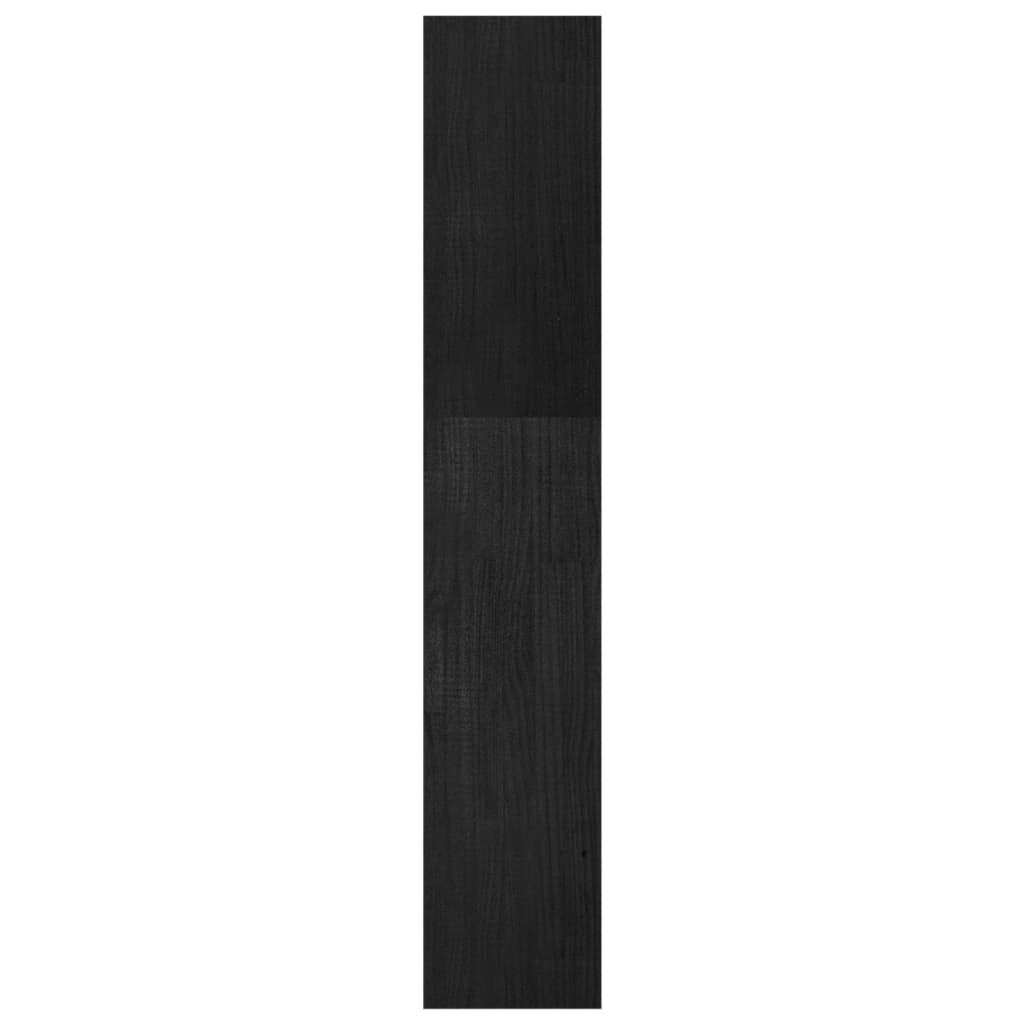 vidaXL Boekenkast/kamerscherm 40x30x167,5 cm massief grenenhout zwart