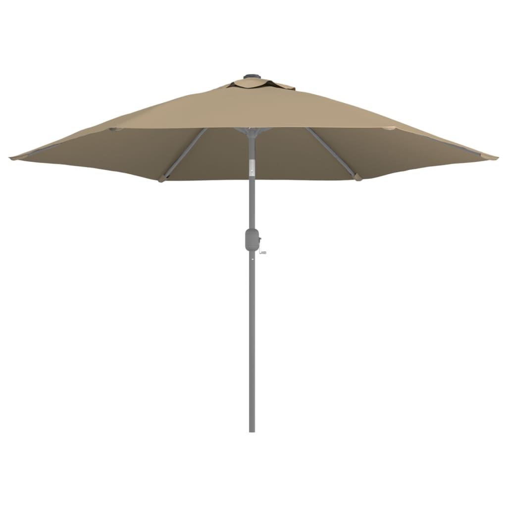 vidaXL Vervangingsdoek voor parasol 300 cm taupe