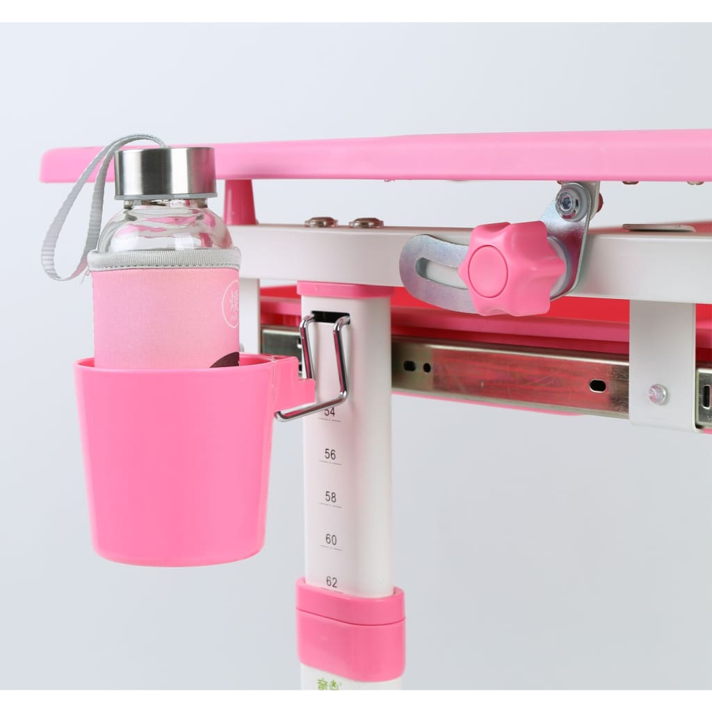 Vipack Kinderbureau verstelbaar Comfortline 201 met stoel roze en wit