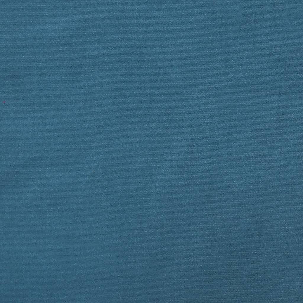 vidaXL Slaapbank L-vormig 255x140x70 cm fluweel blauw