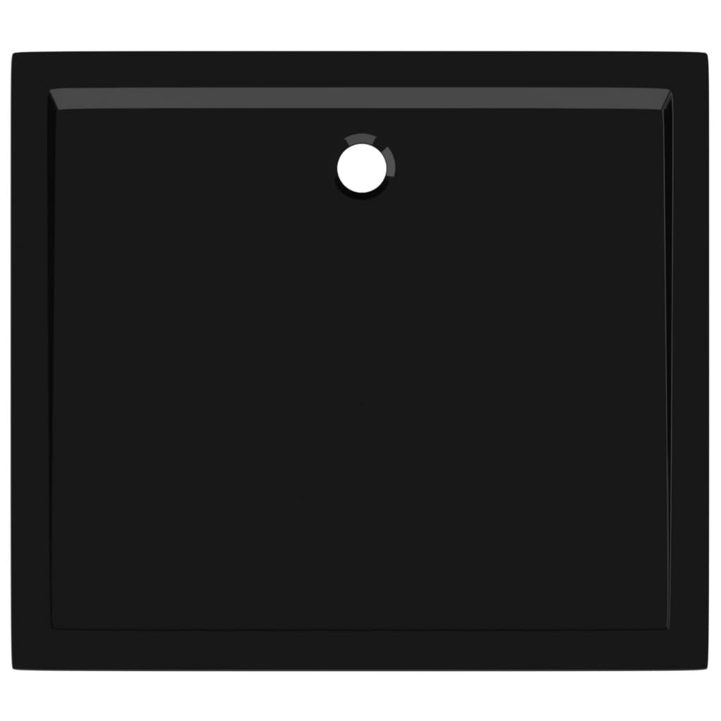 vidaXL Douchebak rechthoekig 80x90 cm ABS zwart