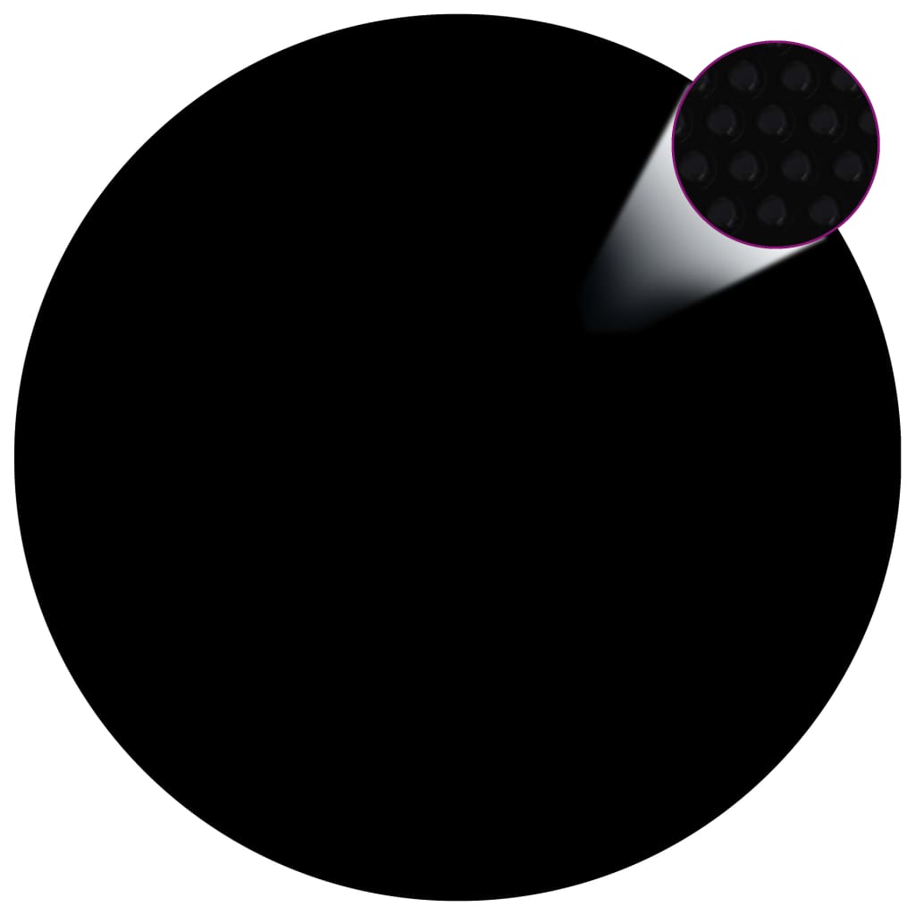 vidaXL Zwembadhoes 381 cm PE zwart
