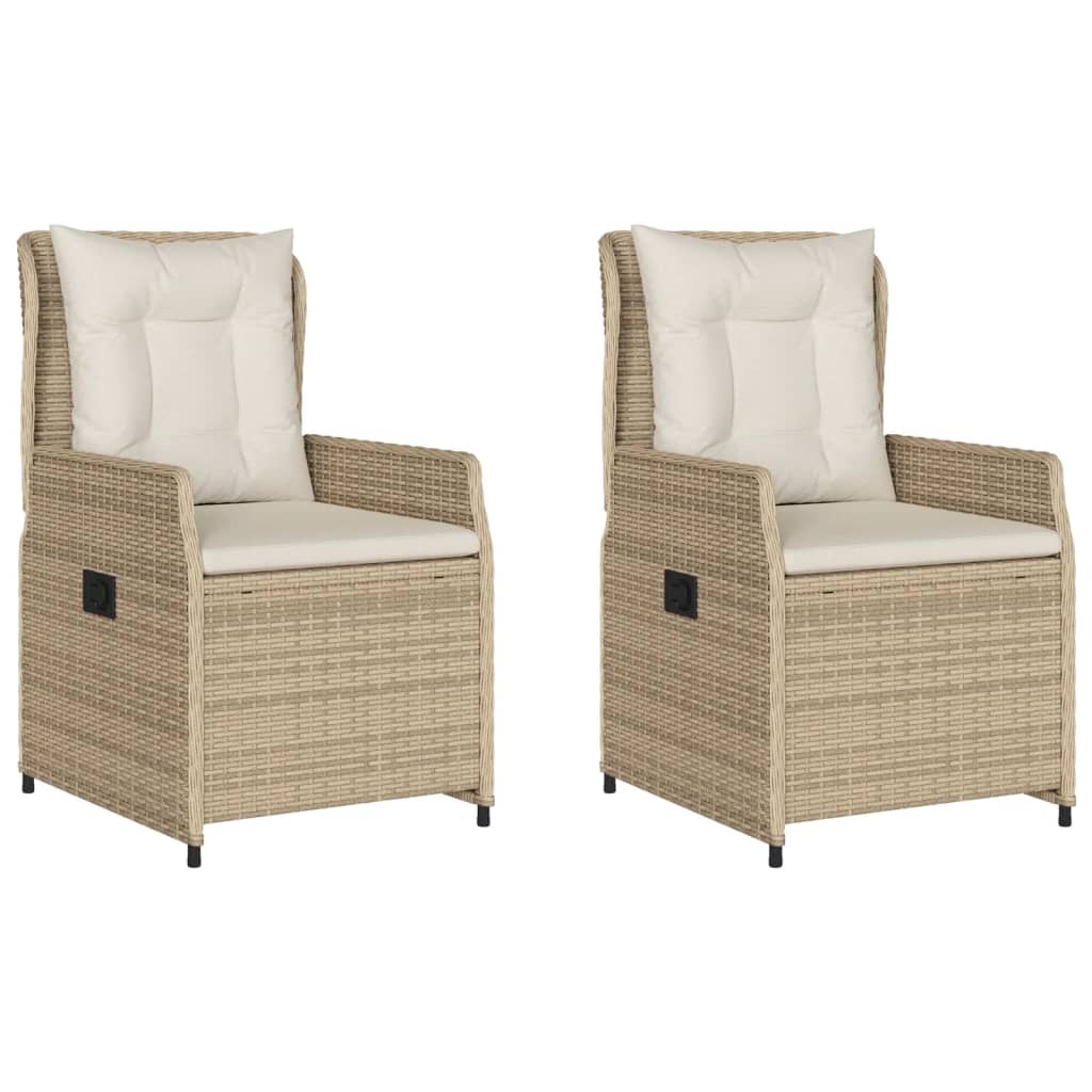 Poltrona Angolare Da Giardino In Polyrattan E Legno Eucalipto - Cuscino Incluso - VidaXL - 3