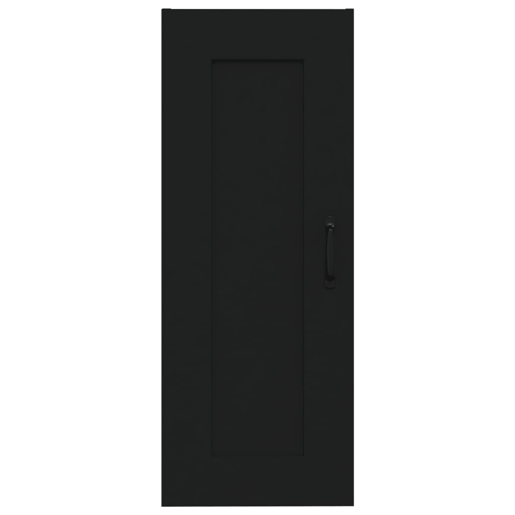 vidaXL Hangkast 35x34x90 cm bewerkt hout zwart