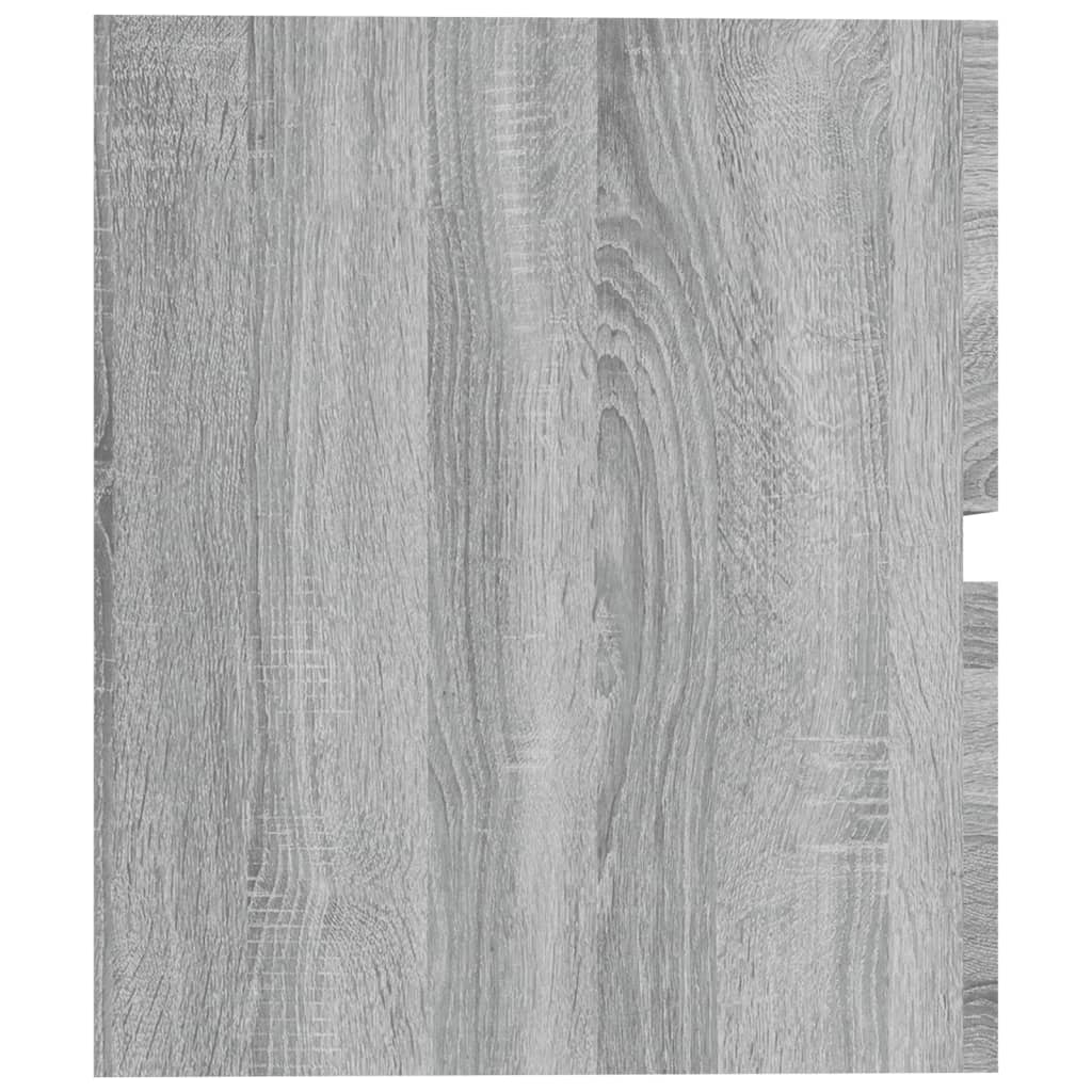 vidaXL Wastafelkast 60x38,5x45 cm bewerkt hout grijs sonoma eikenkleur