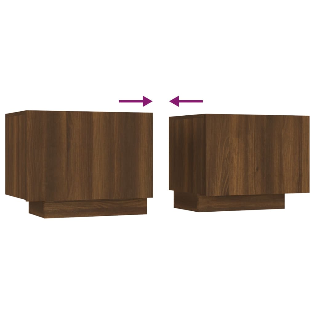 vidaXL Tv-meubel 100x35x40 cm bewerkt hout bruineikenkleurig