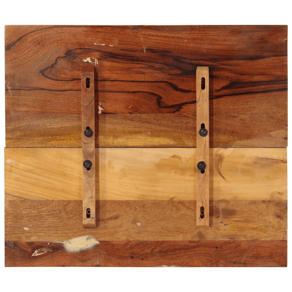 vidaXL Tafelblad rechthoekig 15-16 mm 60x70 cm massief gerecycled hout