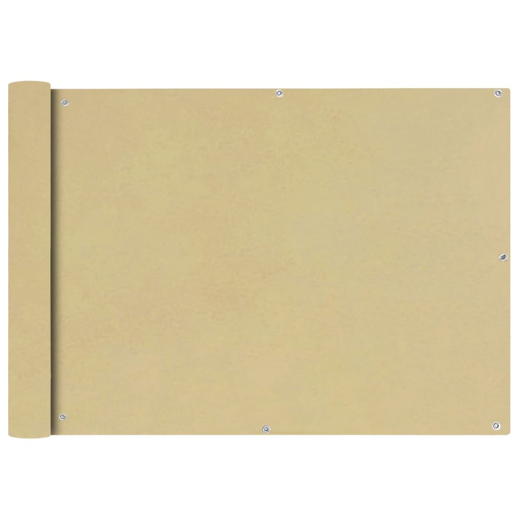 vidaXL Balkonscherm Oxford textiel 75x600 cm beige