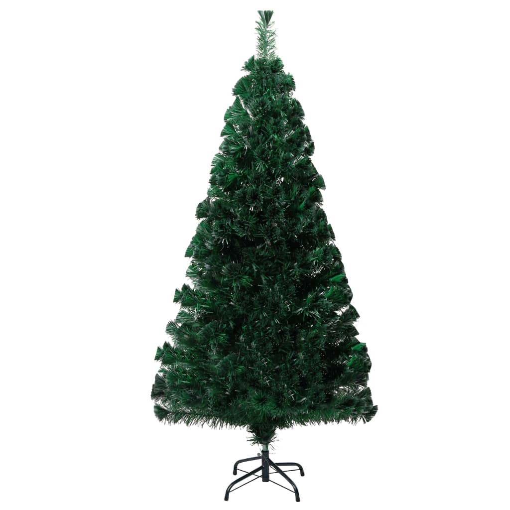 vidaXL Kunstkerstboom met standaard 120 cm glasvezel groen