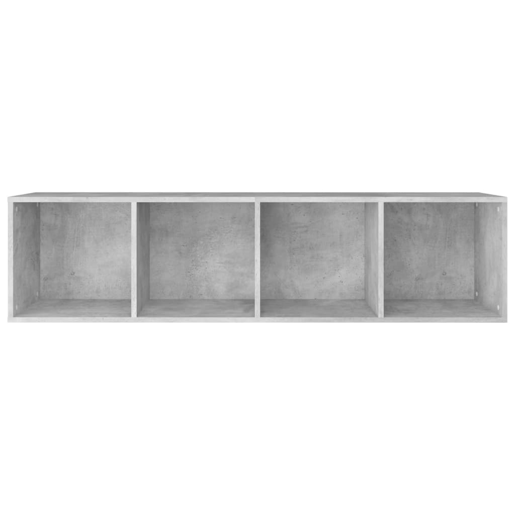 vidaXL Boekenkast/tv-meubel 36x30x143 cm bewerkt hout betongrijs
