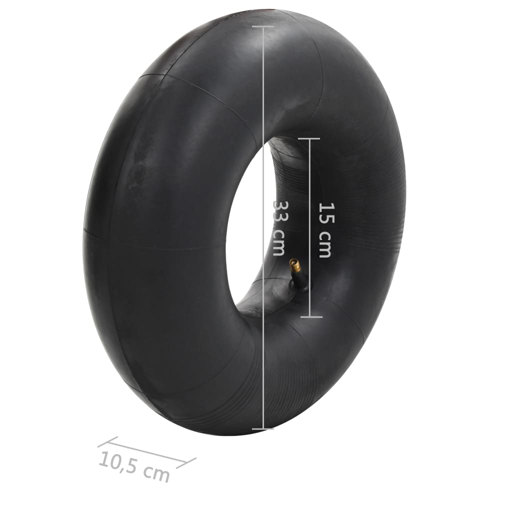 vidaXL Kruiwagenbinnenbanden 2 st 15x6.00-6 rubber