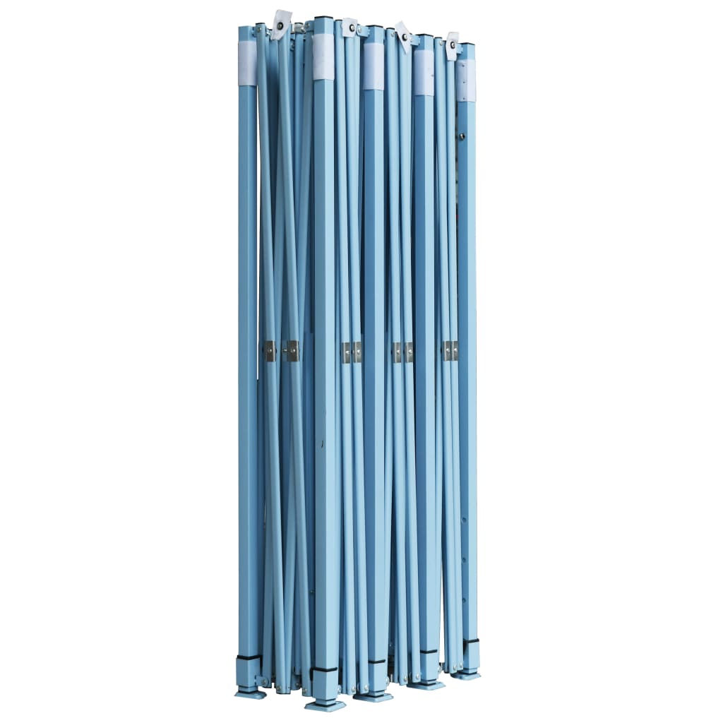 vidaXL Vouwtent pop-up met 5 zijwanden 3x9 m blauw