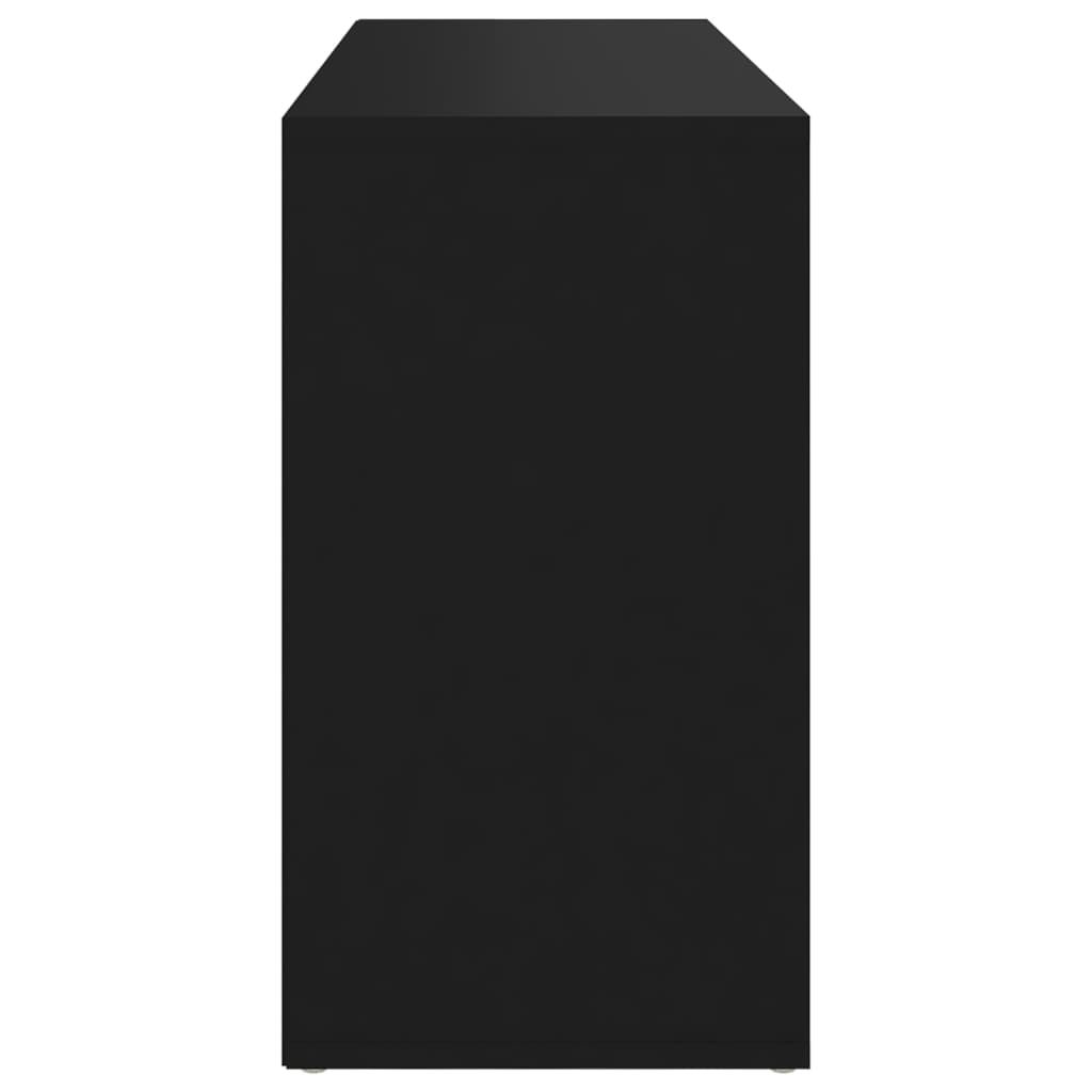 vidaXL Schoenenbank 103x30x54,5 cm spaanplaat zwart