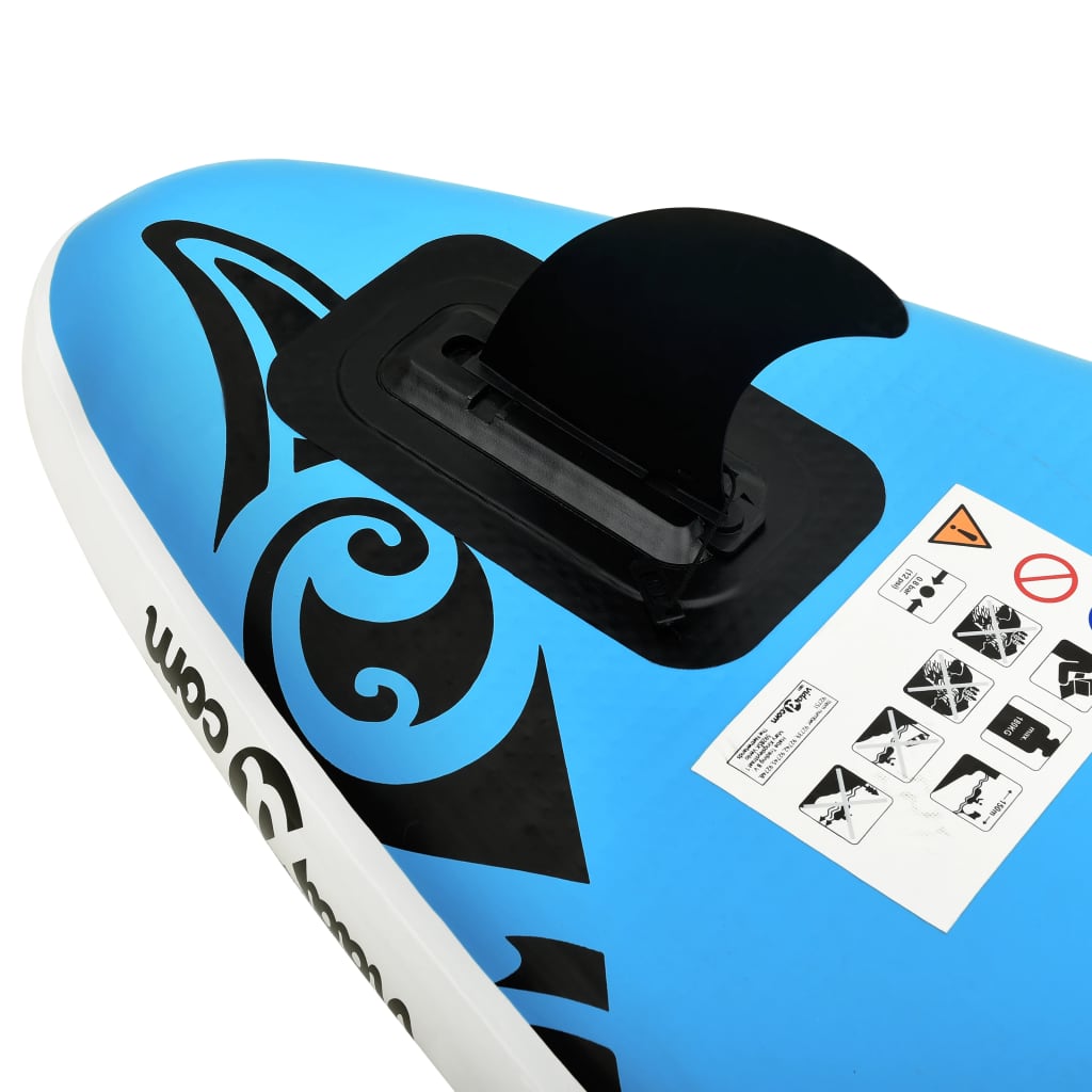 vidaXL Stand Up Paddleboardset opblaasbaar 320x76x15 cm blauw