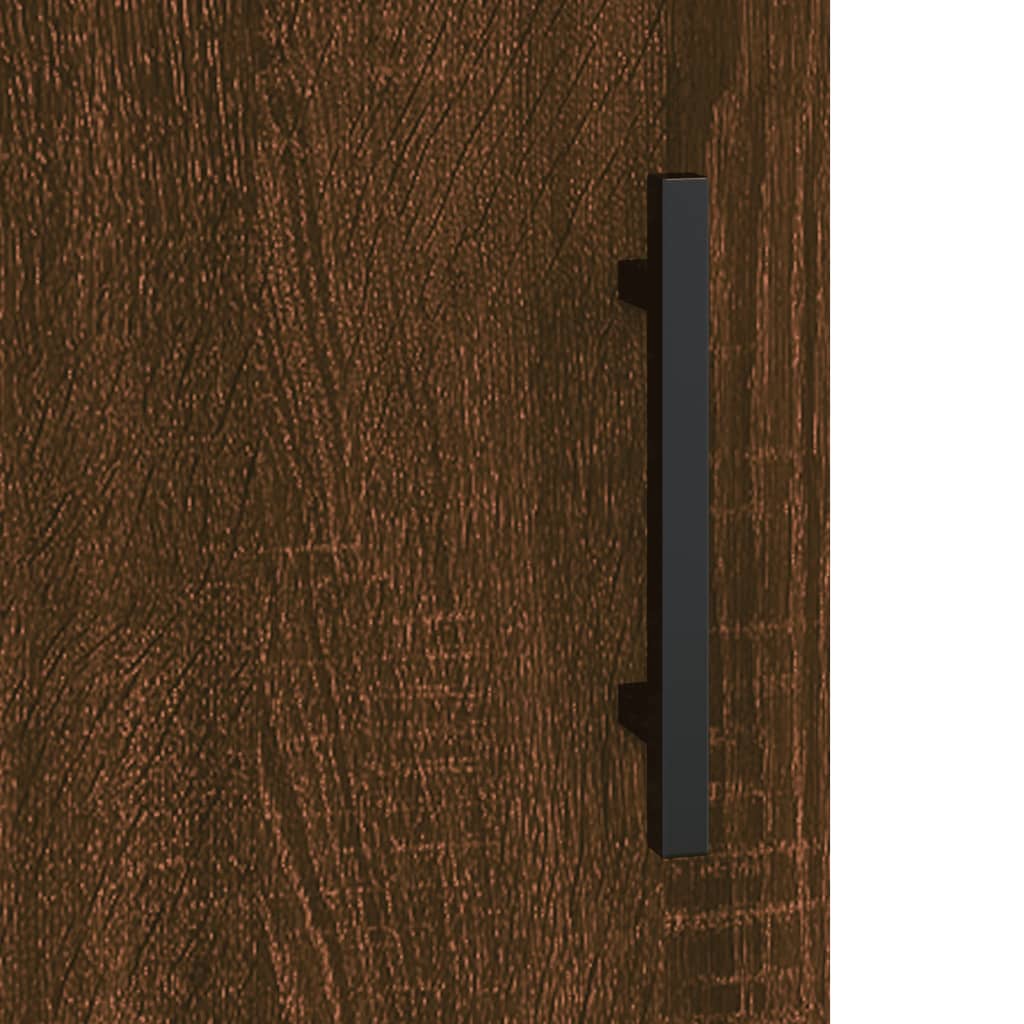 vidaXL Dressoir 69,5x34x90 cm bewerkt hout bruineikenkleurig