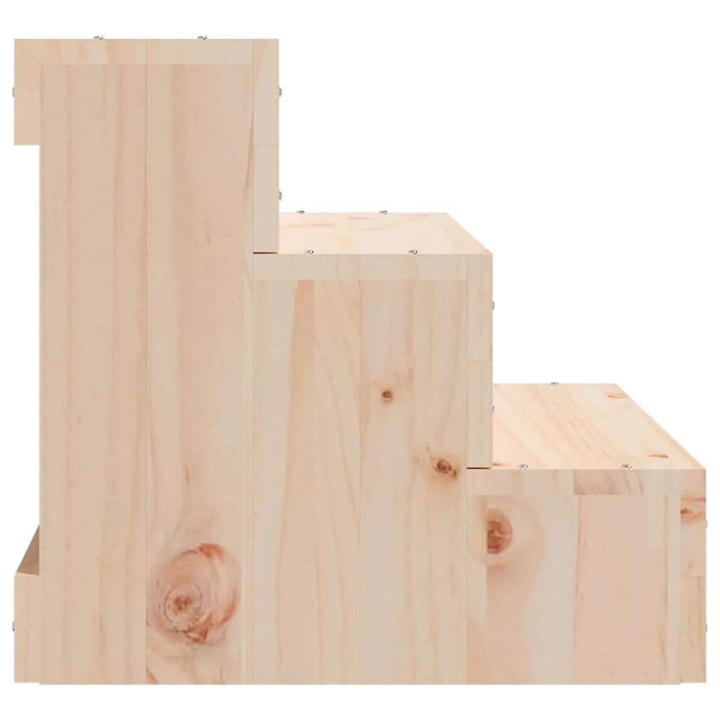 vidaXL Huisdierentrap 40x37,5x35 cm massief grenenhout