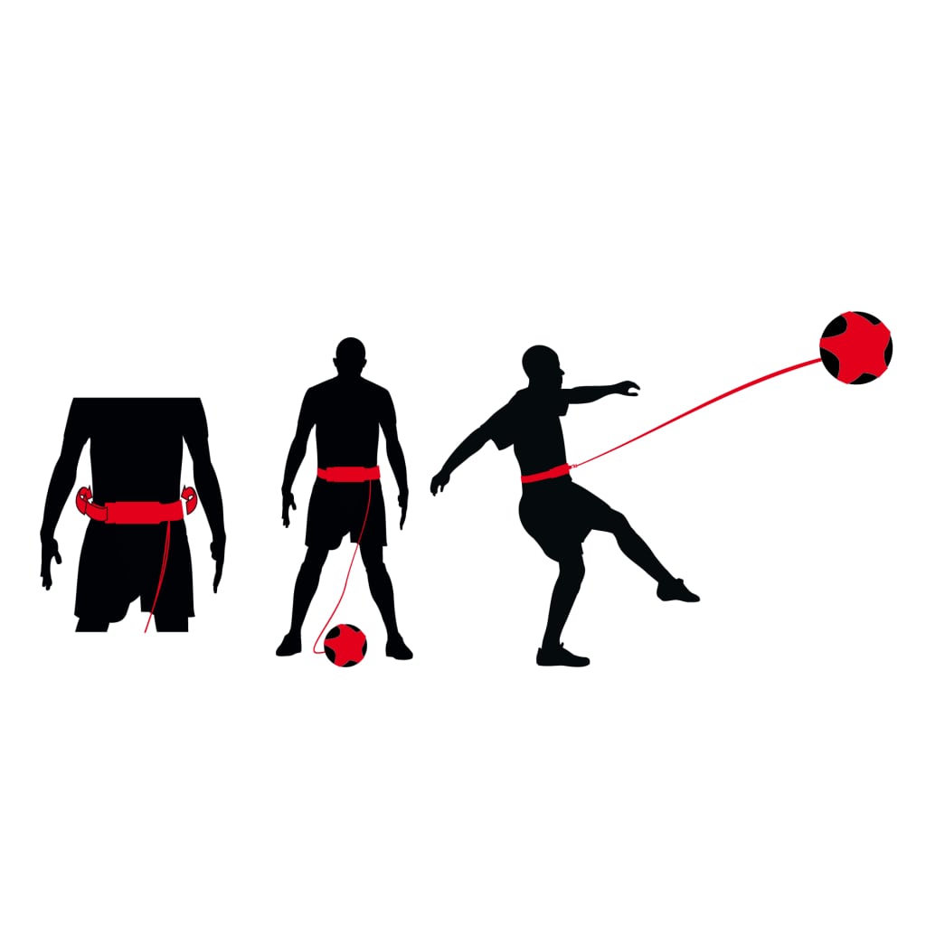 Avento Voetbalvaardigheidstrainer zwart en rood