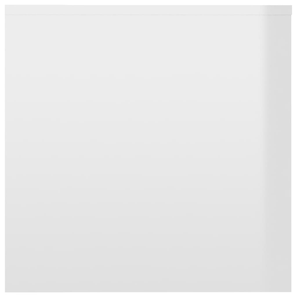 vidaXL 3-delige Tafeltjesset spaanplaat hoogglans wit