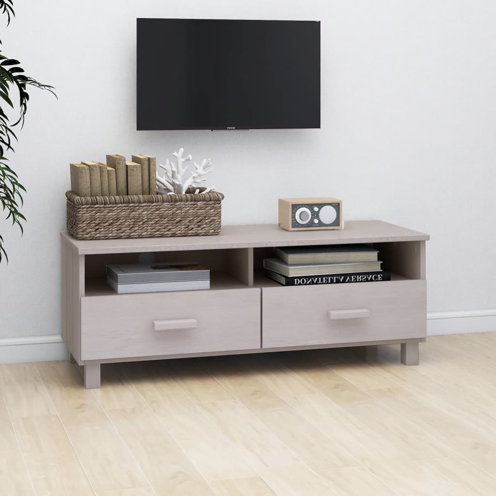 vidaXL Tv-meubel HAMAR 106x40x40 cm massief grenenhout wit