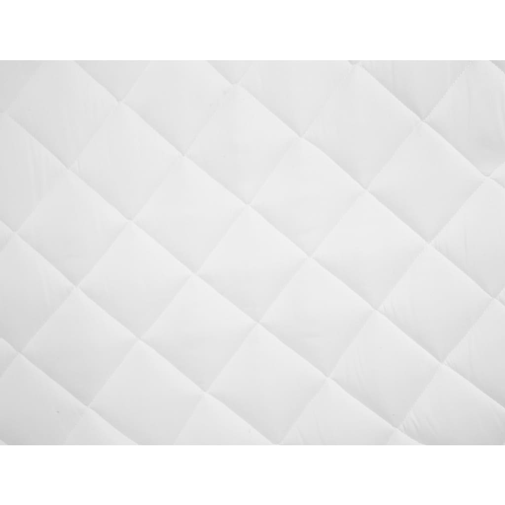 vidaXL Matrasbeschermer gestikt licht 120x200 cm wit