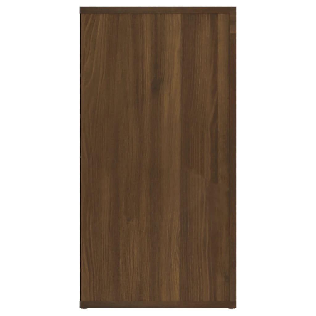vidaXL Dressoir 120x36x69 cm bewerkt hout bruineikenkleurig