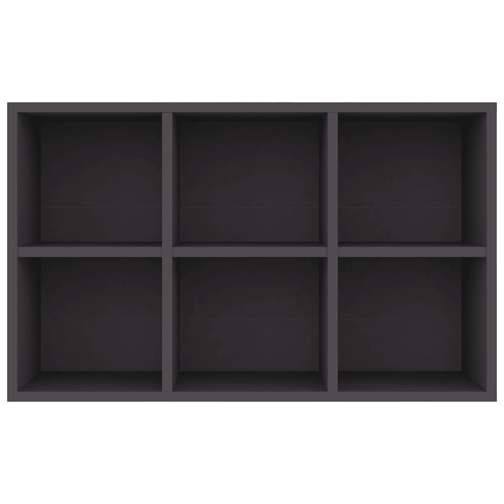 vidaXL Boekenkast/dressoir 66x30x98 cm bewerkt hout grijs