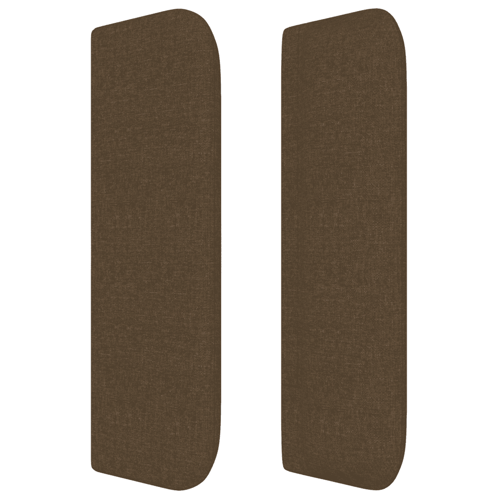 vidaXL Boxspring met matras stof donkerbruin 80x200 cm