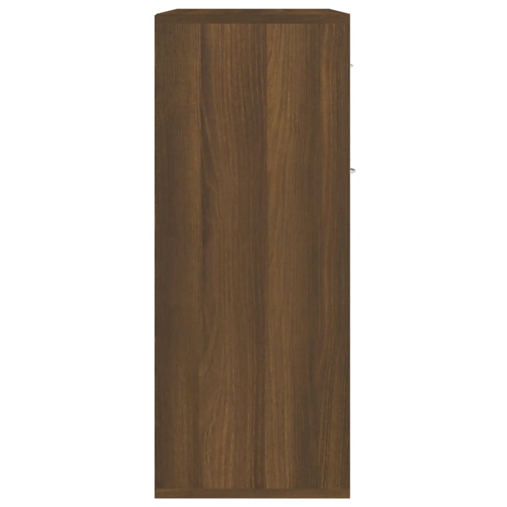 vidaXL Dressoir 60x30x75 cm bewerkt hout bruin eikenkleur