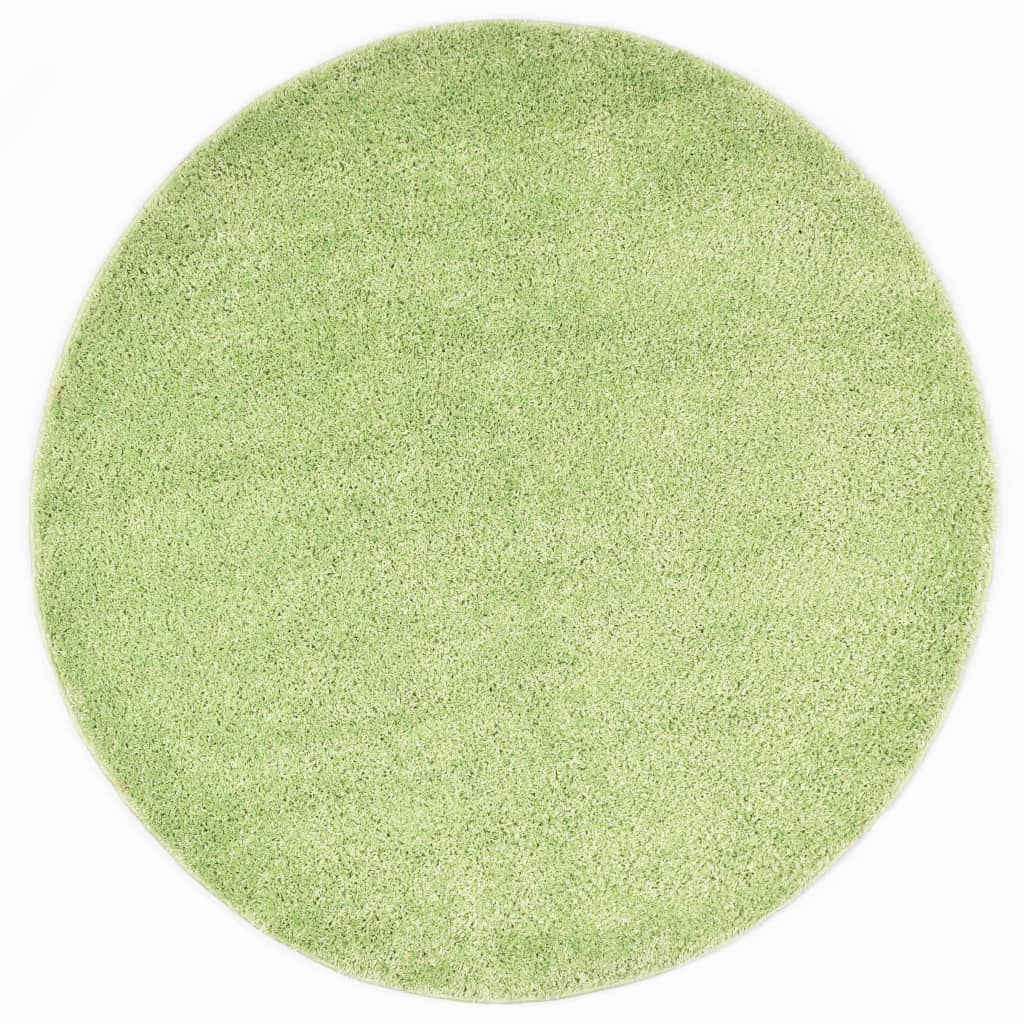 vidaXL Vloerkleed shaggy hoogpolig 160 cm groen