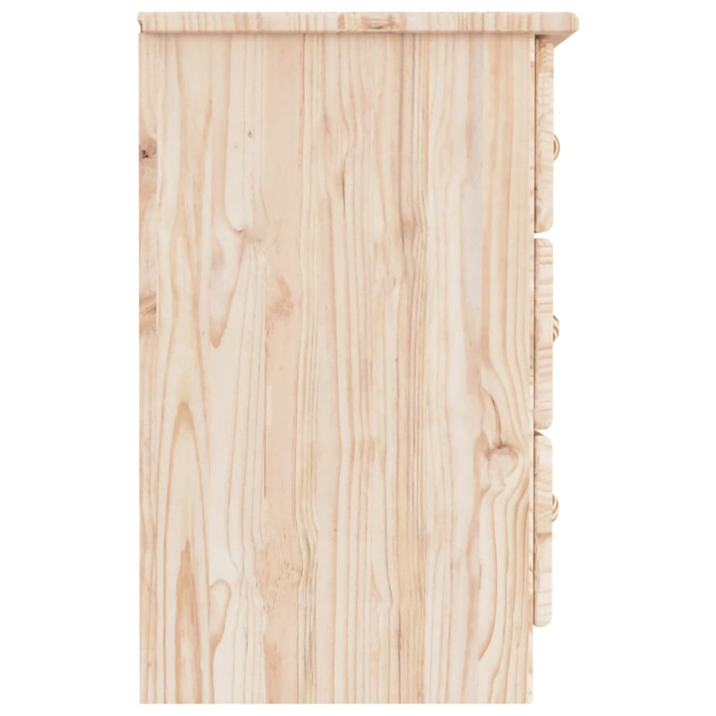 vidaXL Nachtkastje ALTA 41x35x55,5 cm massief grenenhout