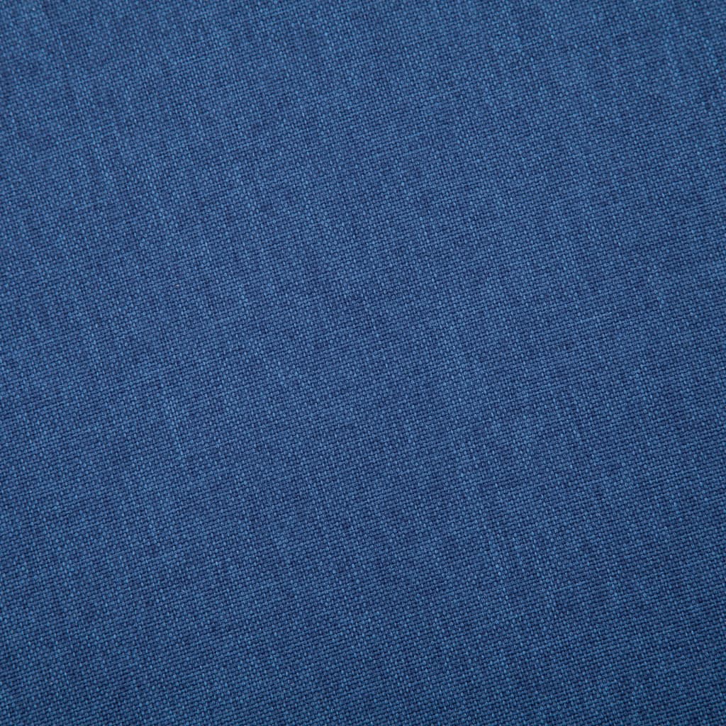 vidaXL Tweezitsbank stof blauw