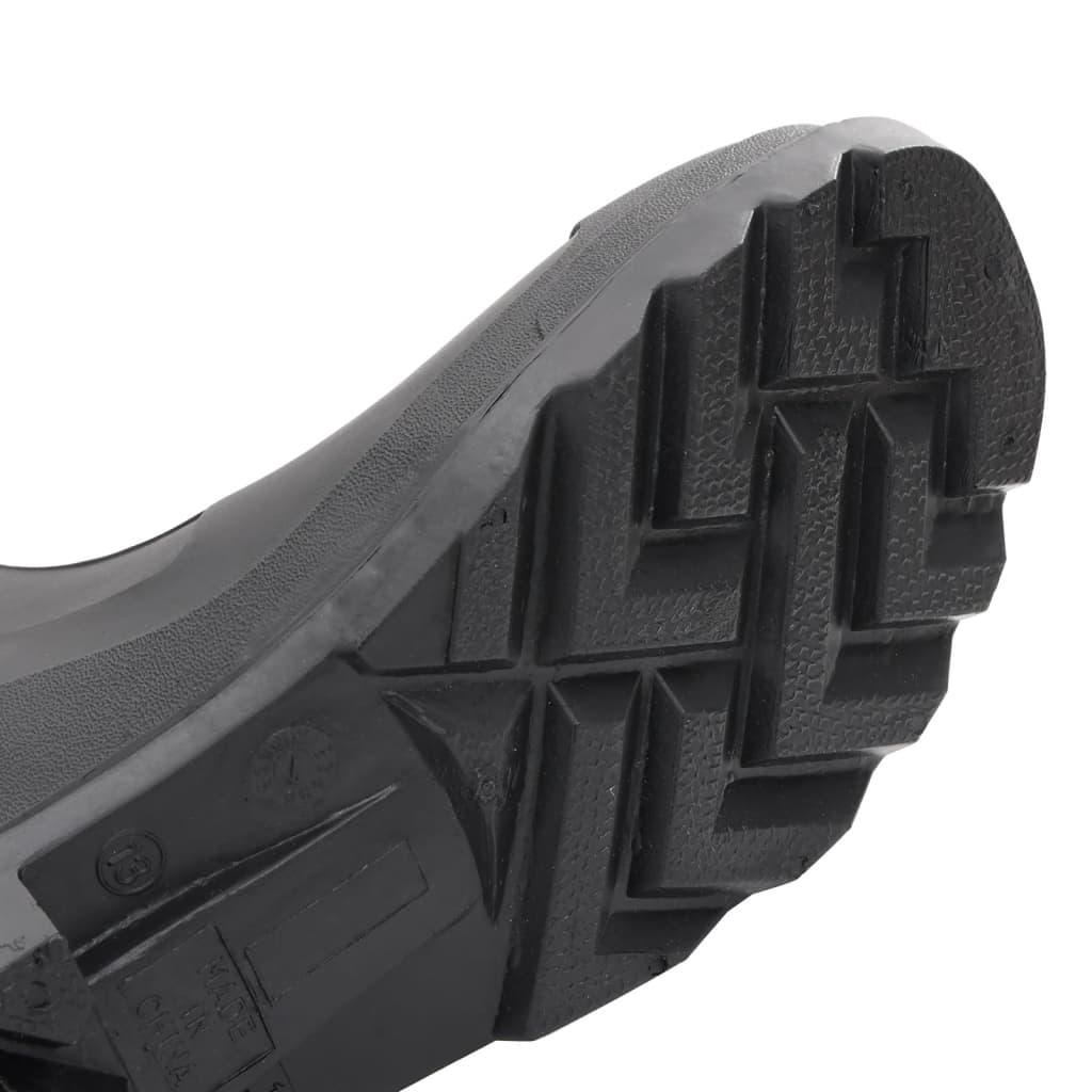 vidaXL Regenlaarzen met verwijderbare sokken maat 39 PVC zwart