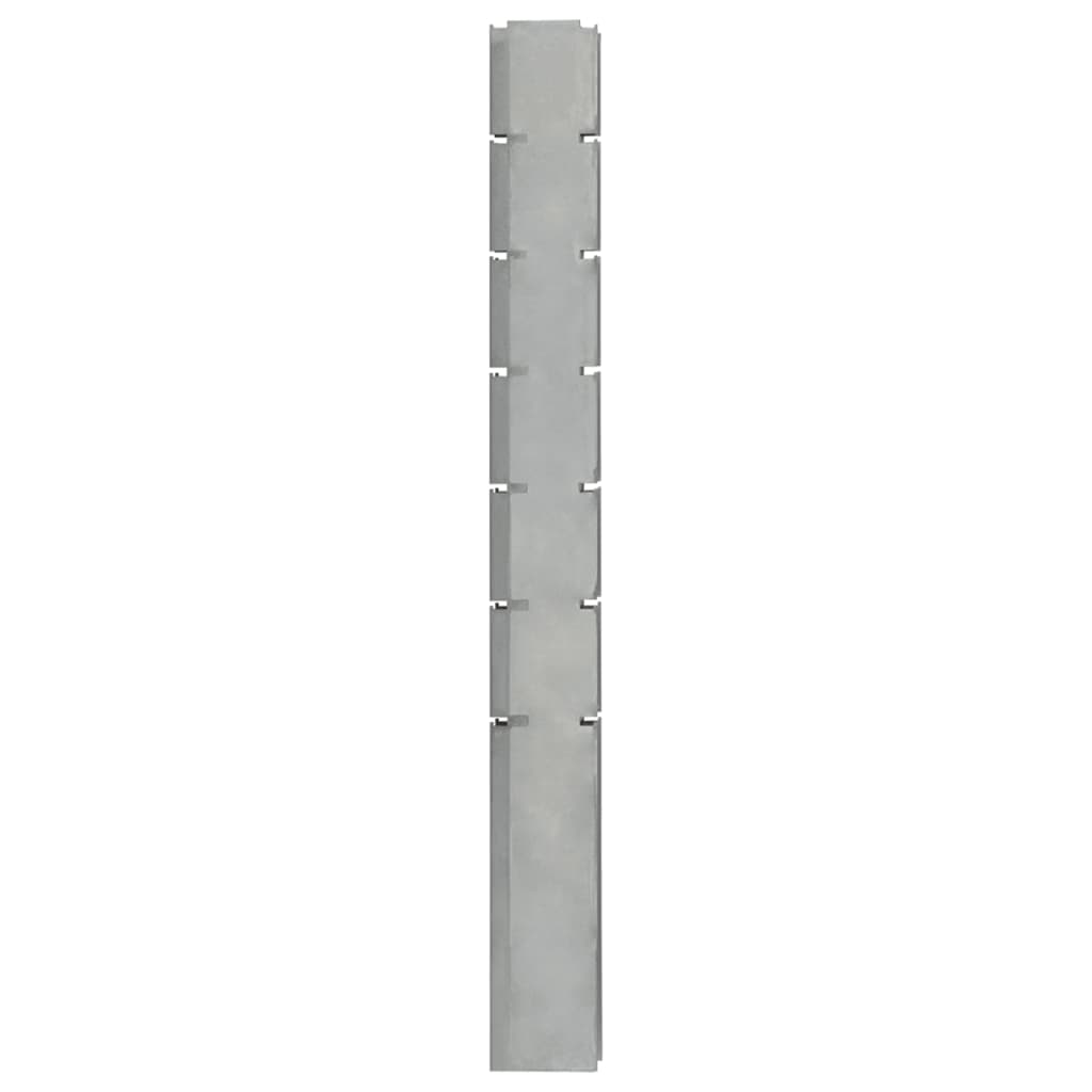 vidaXL Schanskorfpaal 180 cm gegalvaniseerd staal zilverkleurig