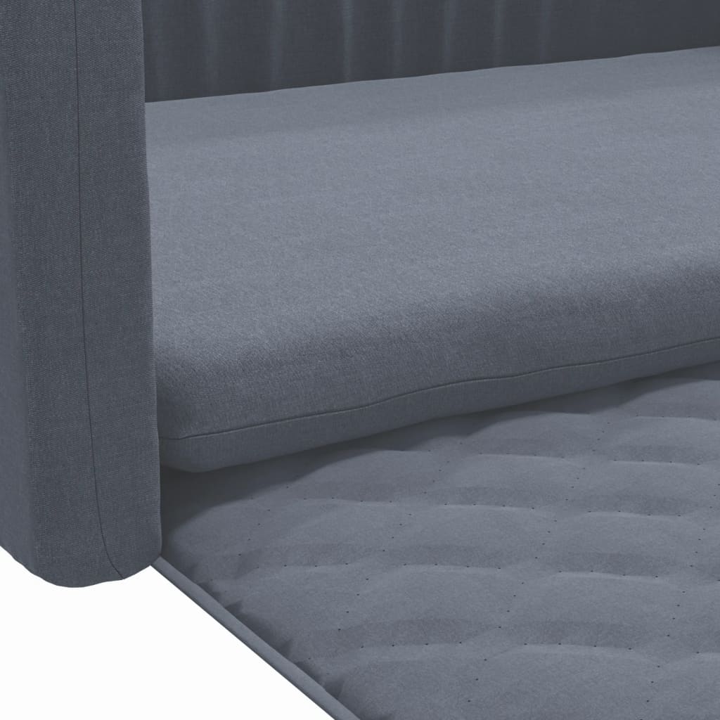vidaXL Autohondenmand linnen-look 90x60 cm grijs