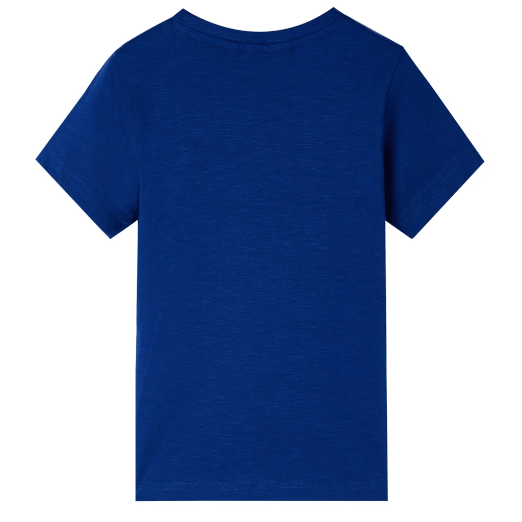Kindershirt met korte mouwen 92 donkerblauw