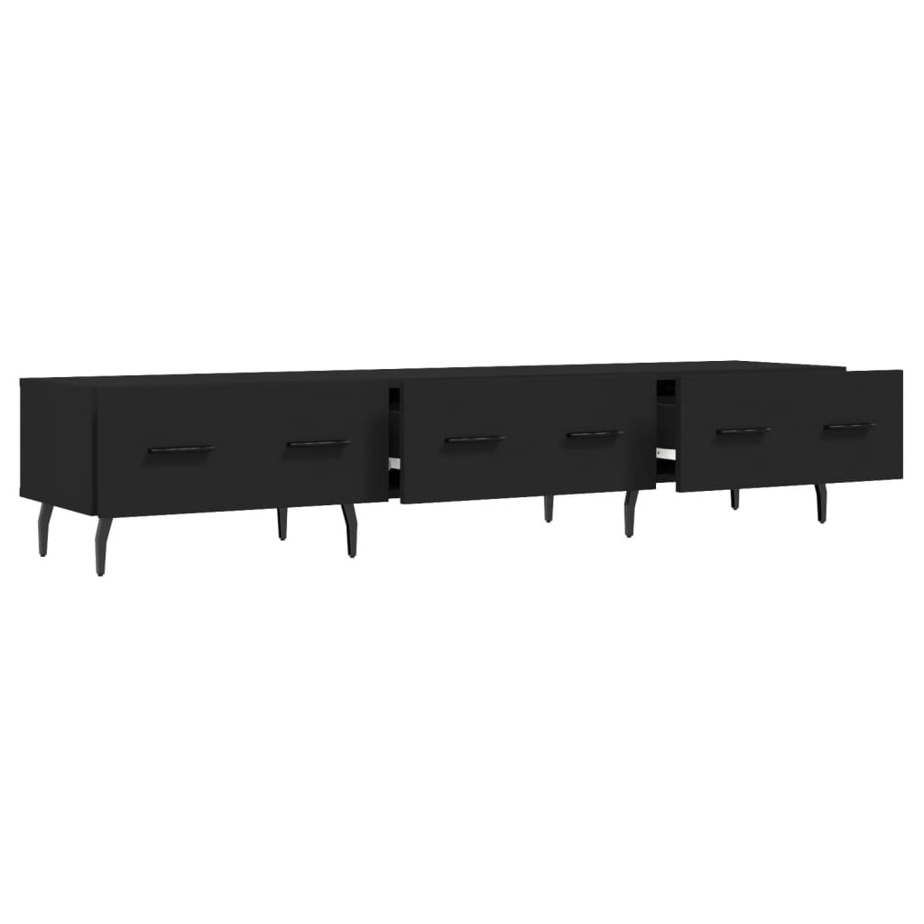 vidaXL Tv-meubel 150x36x30 cm bewerkt hout zwart