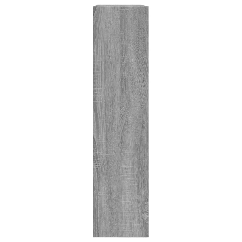 vidaXL Schoenenkast 80x21x87,5 cm bewerkt hout grijs sonoma eikenkleur