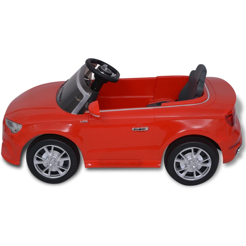 vidaXL Elektrische Speelauto met Afstandsbediening Audi A3 Rood Speelgoed Auto 